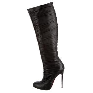 Authentic Black Leather Christian Louboutin Boots